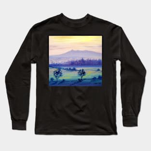 Inverurie and Bennachie from Osprey Heights Long Sleeve T-Shirt